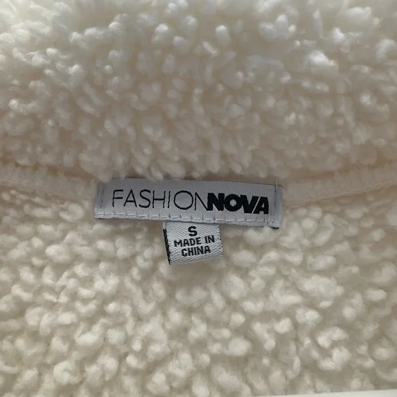 Fashion Nova Half Zip Crop Jacket - Picture 4 of 4